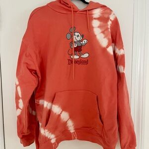Disneyland Embroidered Mickey Mouse Tie-Dye Hoodie